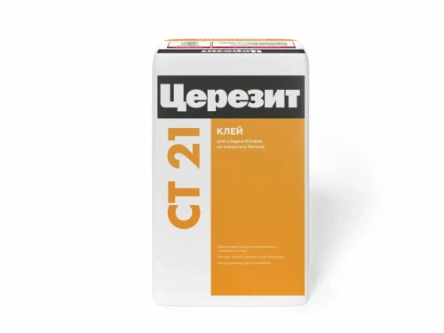 Клей для блоков из ячеистого бетона Церезит CT 21 25 кг