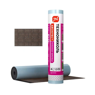 Рулонная черепица ТЕХНОНИКОЛЬ, Кирпичная кладка, коричневый