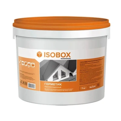 Герметик пароизоляционный акриловый ISOBOX внутренний Б, 7 кг