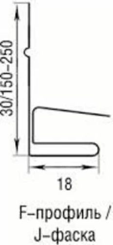 J-фаска Aquasystem 150 мм ST PE RAL 8017