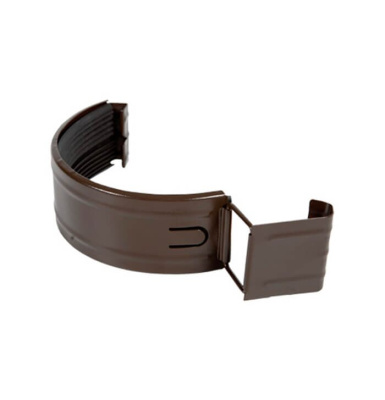 Соединитель желоба с резиновым уплотнителем и элементом жесткости Aquasystem 125/90, Pural Matt, RAL 8017