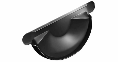 Заглушка торцевая универсальная Grand Line 125/90, Gr-double, RAL 9005