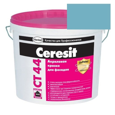 Краска акриловая фасадная Ceresit CT 44 15 л Alaska 3
