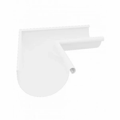 Угол желоба внутренний Grand Line 125/90, 90°, RAL 9003