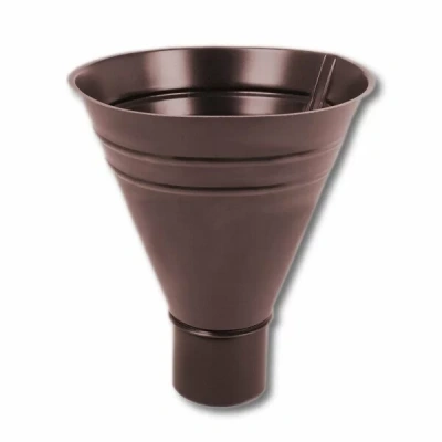 Воронка водосборная Металл Профиль Foramina круглого сечения D=100/300 PL-double RAL 8017