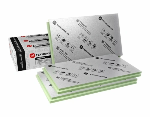 Плита теплоизоляционная LOGICPIR Балкон ТЕХНОНИКОЛЬ Ф/Ф 1200х600х20 мм