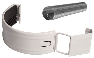 Соединитель желоба с резиновым уплотнителем Aquasystem 90/125 RR 20