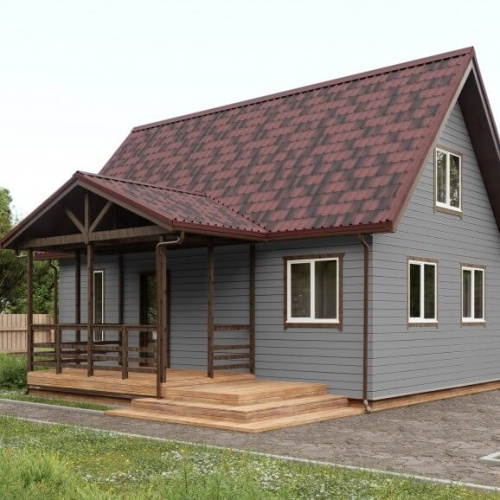 Черепица кровельная битумная Ондулин Ондувилла, 1070х400 мм, Красный бархат