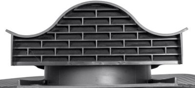 Аэратор кровельный Vilpe Huopa KTV, RAL 9005, черный