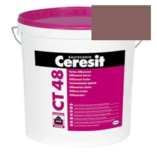 Краска силиконовая фасадная Церезит CT 48 15 л Columbia 6