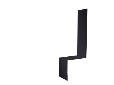 Планка примыкания боковая для фальцевой кровли Grand Line 2000 мм 0,5 Satin с пленкой RAL 7024