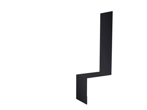 Планка примыкания боковая для фальцевой кровли Grand Line 2000 мм 0,5 Satin с пленкой RAL 7024