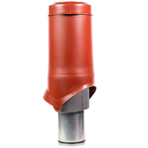 Выход вентиляционный KROVENT Pipe-VT 125is красный