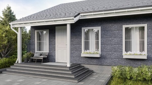 Фасадная панель ТЕХНОНИКОЛЬ ОПТИМА Камень серый