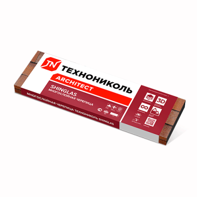 Гибкая черепица ТЕХНОНИКОЛЬ SHINGLAS Фазенда, зеленый