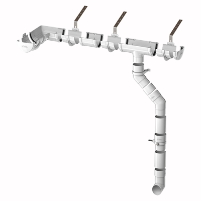 Кронштейн желоба ТЕХНОНИКОЛЬ 125/82, белый