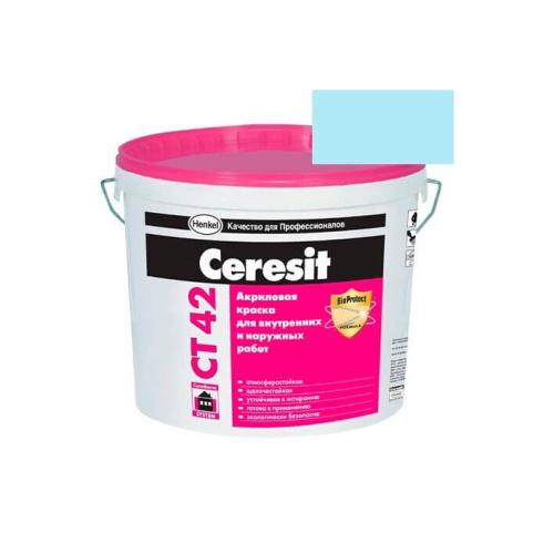 Краска акриловая CERESIT CT 42 колерованная Oceania 3 15 л