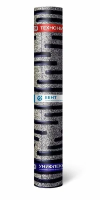 Материал кровельный Унифлекс Вент ЭКВ-5.5, верхний слой, полиэфир, 10 м²