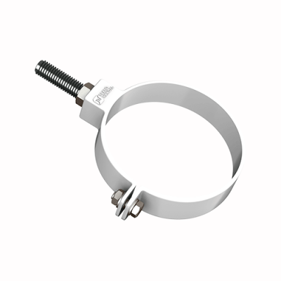 Хомут трубы универсальный ТЕХНОНИКОЛЬ 125/82, L=180 мм, белый