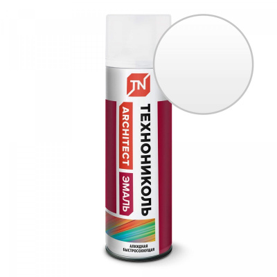 Эмаль аэрозольная ТЕХНОНИКОЛЬ белая матовая 9003М