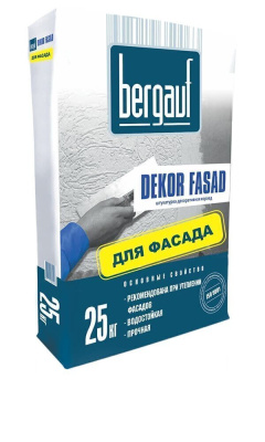 Смесь сухая штукатурная декоративная BERGAUF Dekor Fasad короед 25 кг