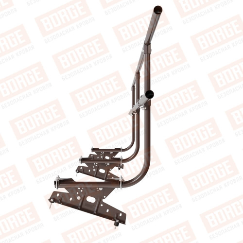 Ограждение кровельное для композитной черепицы BORGE H-90 900х3000 Zn RAL 8017