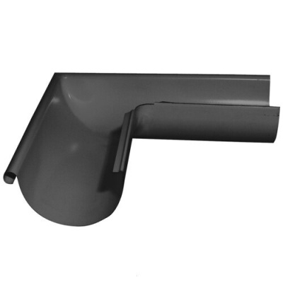 Угол желоба внешний Grand Line 125/90, 90°, RAL 7024