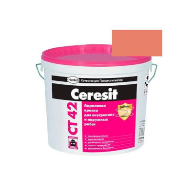 Краска акриловая CERESIT CT 42 колерованная Atacama 6 15 л