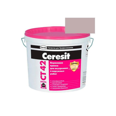Краска акриловая CERESIT CT 42 колерованная Tenerife 6 15 л