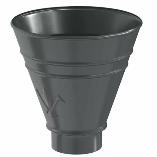 Воронка водосборная круглая Aquasystem Комфорт 125/90, RAL 7024