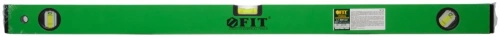 Уровень FIT IT 18118 Техно 800 3 глазка фрезерованная рабочая грань корпус зеленый