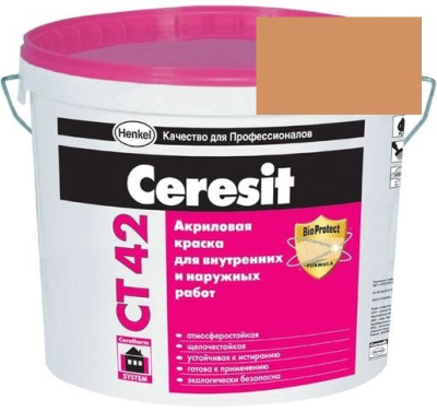 Краска акриловая фасадная Ceresit CT 42 15 л Andalusia 6