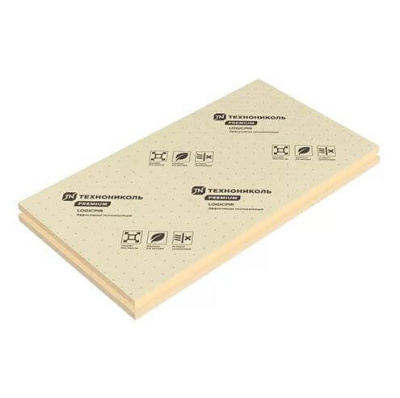 Плита теплоизоляционная LOGICPIR Prof ТЕХНОНИКОЛЬ СХМ/СХМ 2385х1185х75 мм, L-кромка