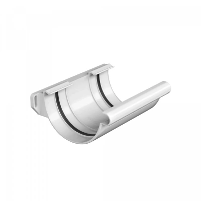 Соединитель желоба ТЕХНОНИКОЛЬ МАКСИ 152/100, снежно-белый