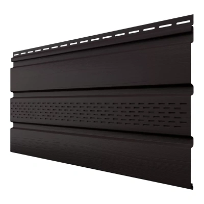 Софит металлический фактурный Aquasystem центральная перфорация, 303х2400 мм, 0,5, ST Pural Matt Zn 275, RR 32