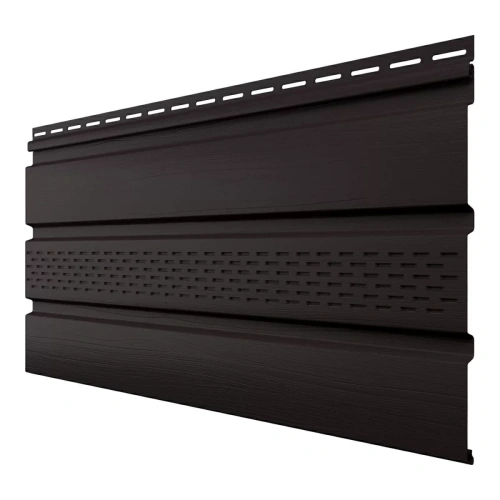 Софит металлический фактурный Aquasystem центральная перфорация, 303х2400 мм, 0,5, ST Pural Matt Zn 275, RR 32