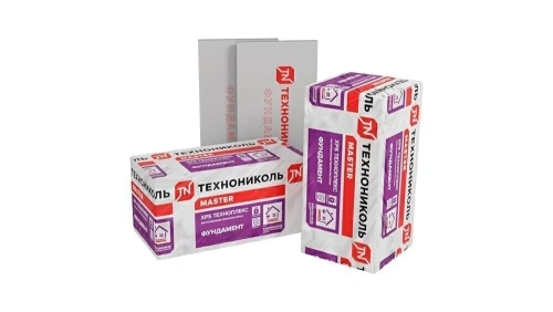 Экструзионный пенополистирол (XPS) ТЕХНОНИКОЛЬ Техноплекс Фундамент 1185х585х50 мм