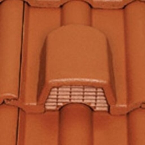 Черепица цементно-песчаная вентиляционная BRAAS Франкфурт темно-коричневый