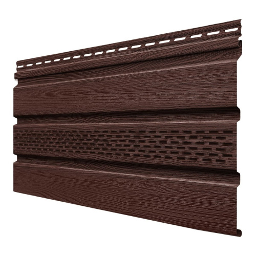 Софит ТЕХНОНИКОЛЬ частично перфорированный, 3000 мм, Орех