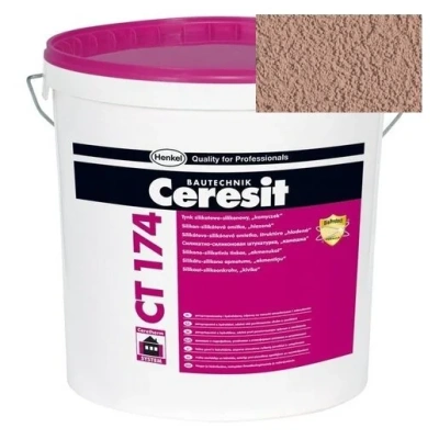Штукатурка силикатно-силиконовая Ceresit CT 174 камешковая 2,0 Colorado 3 25 кг