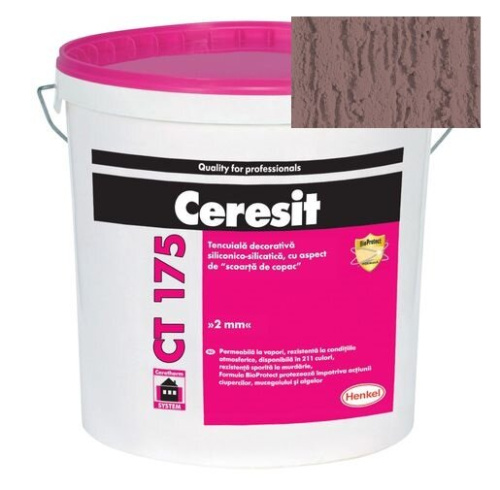 Штукатурка силикатно-силиконовая Ceresit CT 175 короед 2,0 Columbia 6 25 кг