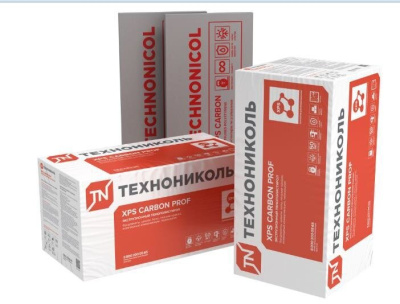 Экструзионный пенополистирол (XPS) ТЕХНОНИКОЛЬ Carbon Prof RF 1180х580х50 мм, L-кромка, 8 шт