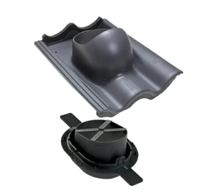 Проходной элемент для натуральной черепицы Vilpe Tiili 2k RAL 7015 серый