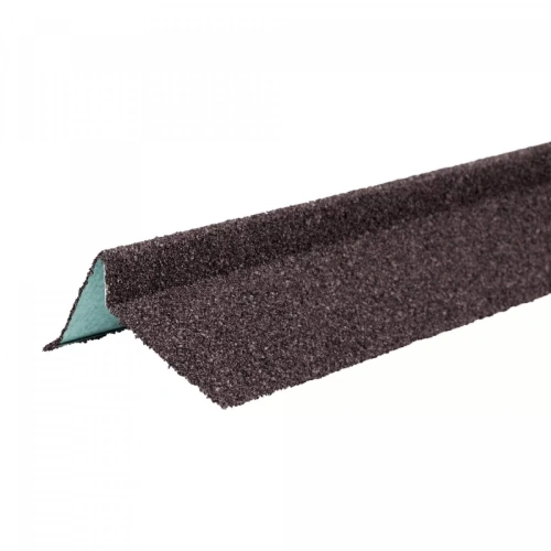 Планка торцевая правая ТЕХНОНИКОЛЬ с гранулятом, коричневый