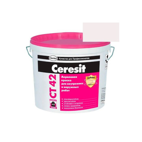 Краска акриловая CERESIT CT 42 колерованная Tenerife 1 15 л