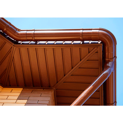 Колено трубы ТЕХНОНИКОЛЬ МВС 125/90, 60°, коричневый