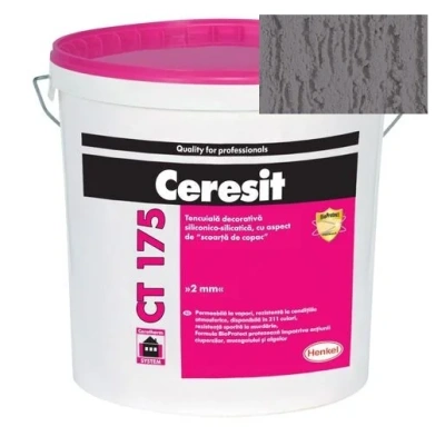 Штукатурка силикатно-силиконовая Ceresit CT 175 короед 2,0 Etna 6 25 кг