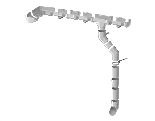 Соединитель желоба ТЕХНОНИКОЛЬ Оптима 120/80, белый