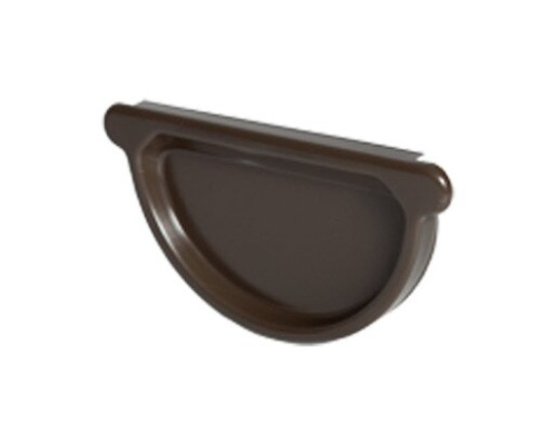 Заглушка желоба Aquasystem 90/125 RAL 8017 с резиновым уплотнителем