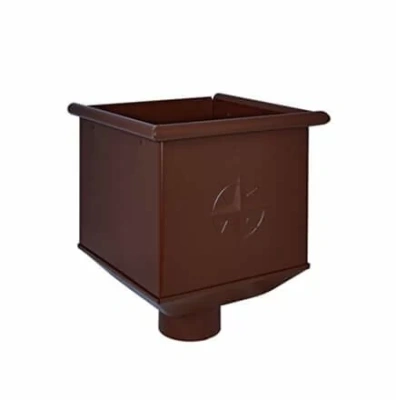 Воронка водосборная круглая Aquasystem 90/125 RAL 8017